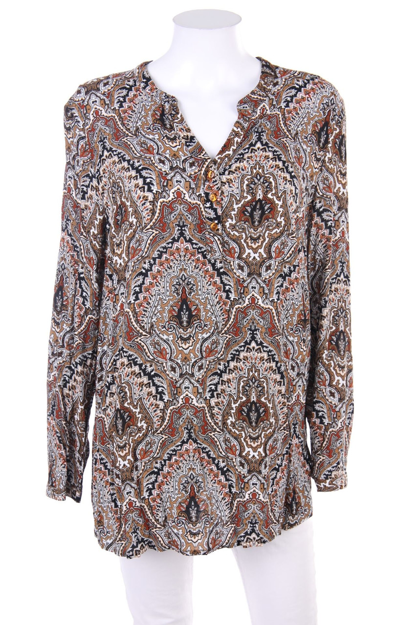 Ohne Label - Bluse mit Print - D 42