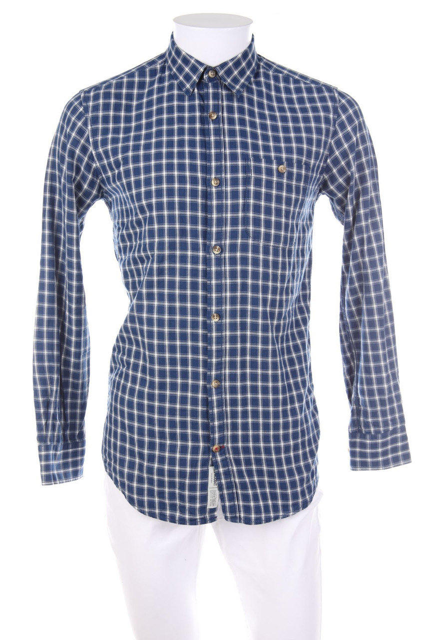 PRODUKT - kariertes Hemd aus Baumwolle - S