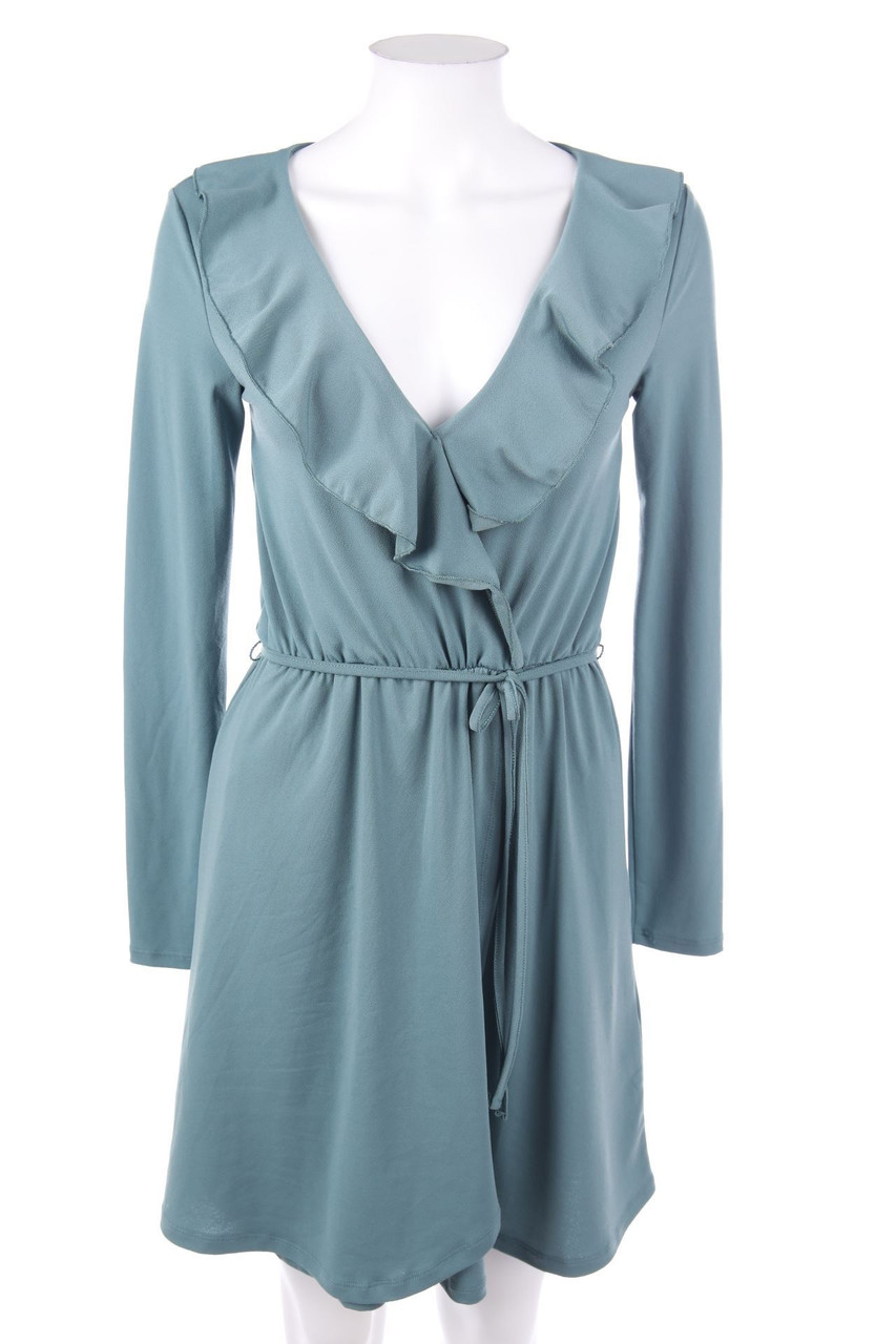H&M DIVIDED - Kleid in Wickel-Optik mit Volants - D 36