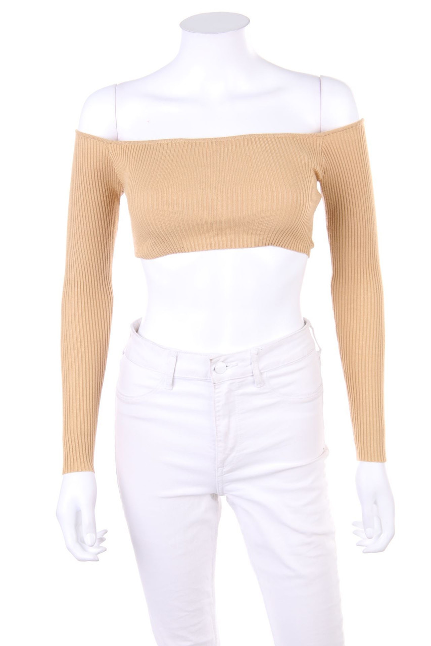 MISSGUIDED PETITE - Carmen-Cropped-Shirt - D 30