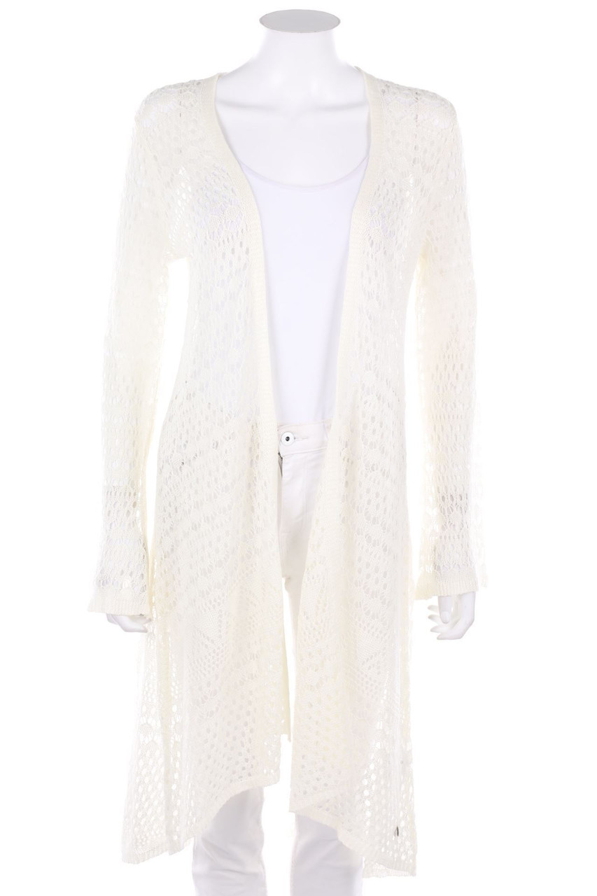 Grace - Long-Cardigan aus Lochstrick - XS