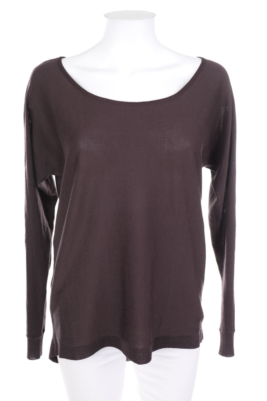 zebra - Bluse mit Spitzen-Einsatz - M