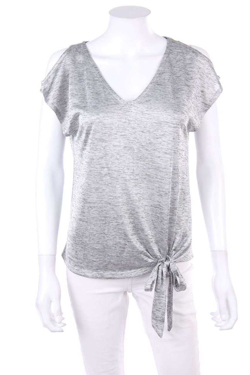 CAMAÏEU - Cold-Shoulder-Shirt zum Knoten - S