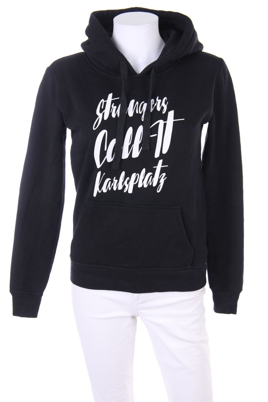 Buadep - Kapuzen-Pullover mit Print - S