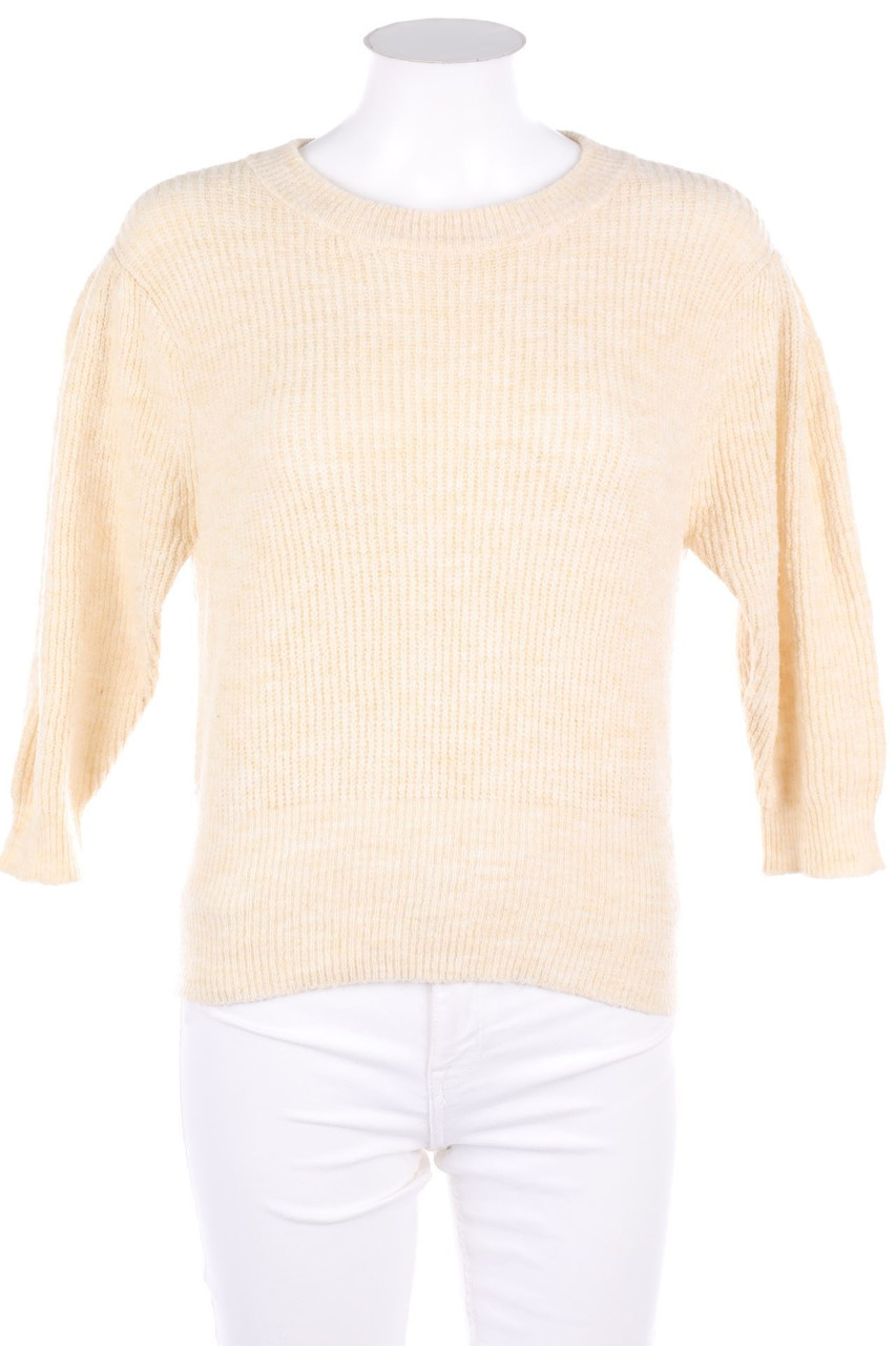 MANGO - Cropped-Strick-Pullover mit Rückenausschnitt - XS