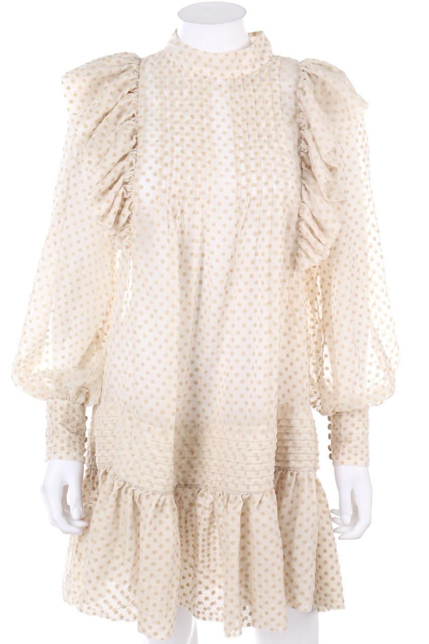 H&M - Volants-Kleid mit Punkten - S