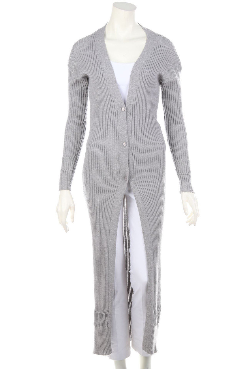 CALATURA - Long-Cardigan aus Woll-Mix mit Glitzer - XS