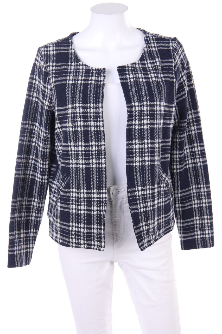 GINA BENOTTI - Blazer-Jacke mit Karo-Muster - S