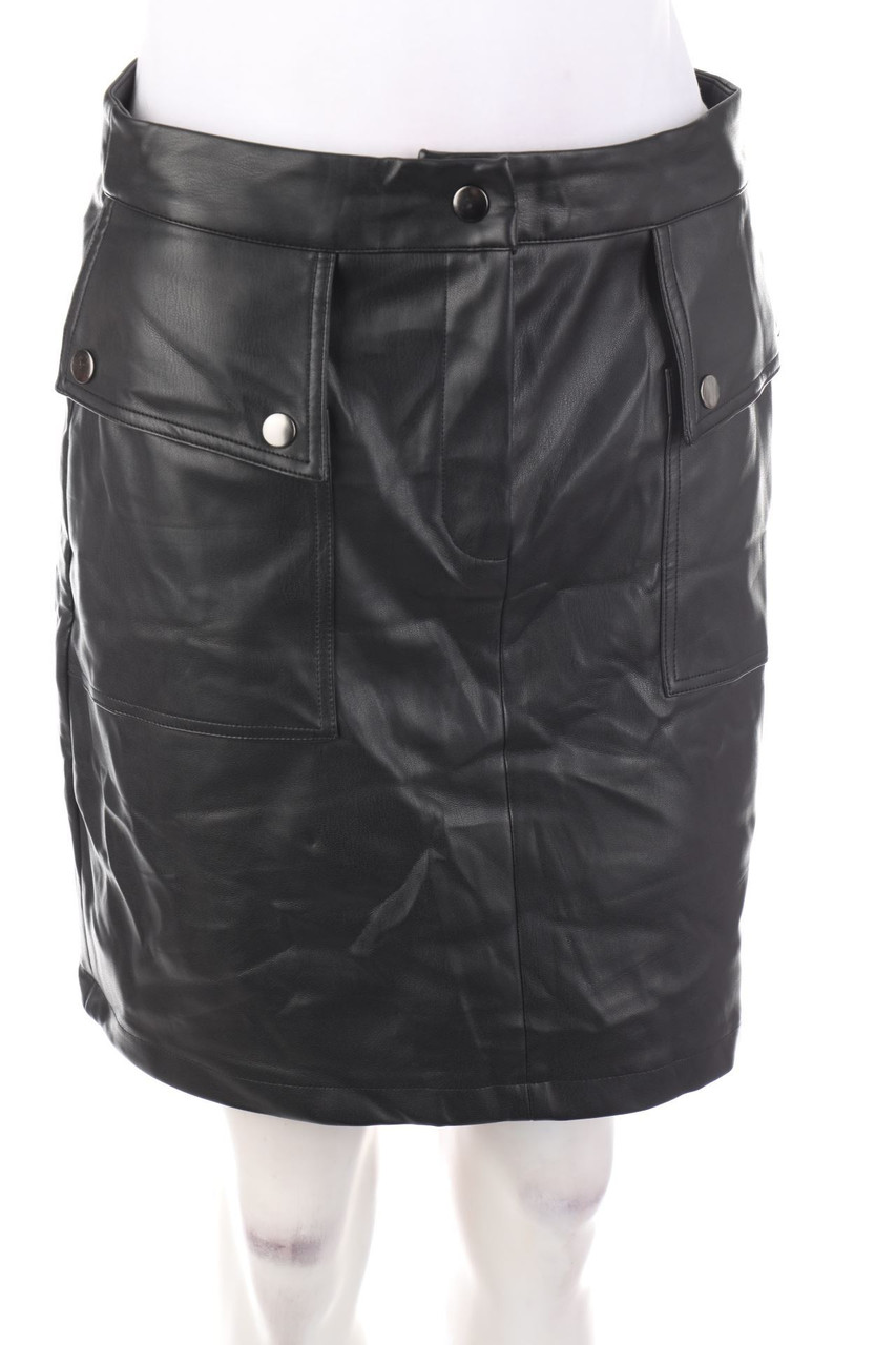 VERO MODA - Faux Leather-Mini-Rock - S