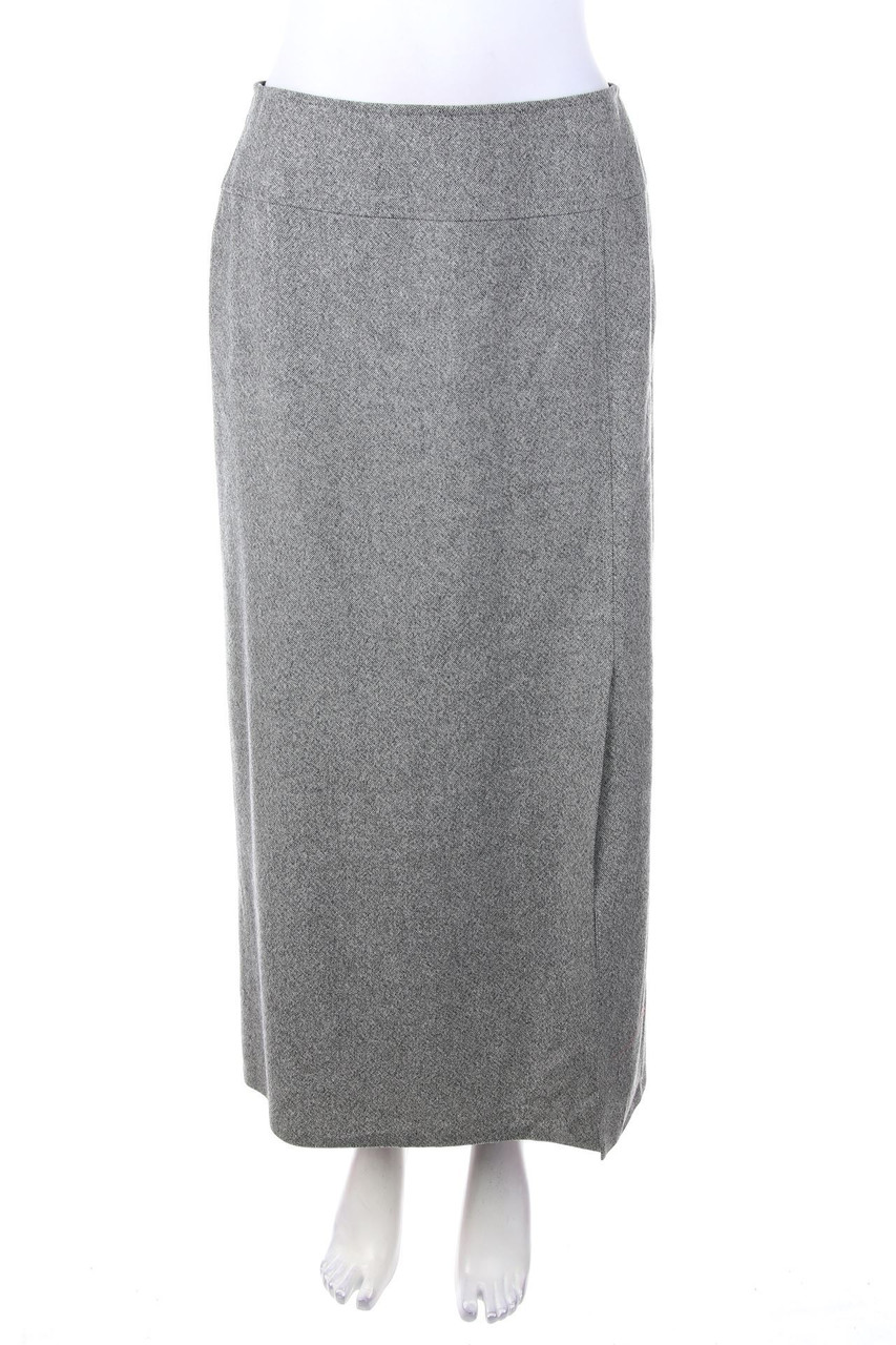 GERRY WEBER - Maxi-Rock aus Schurwolle mit Schlitz - D 42