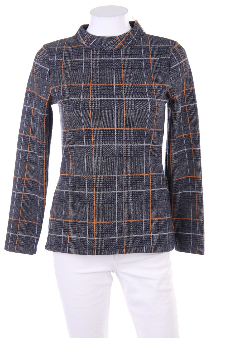 MORE & MORE - Longsleeve-Shirt mit Muster - D 36