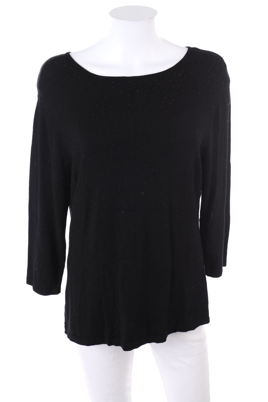 GERRY WEBER - Strick-Pullover mit Strass-Steinen - D 40