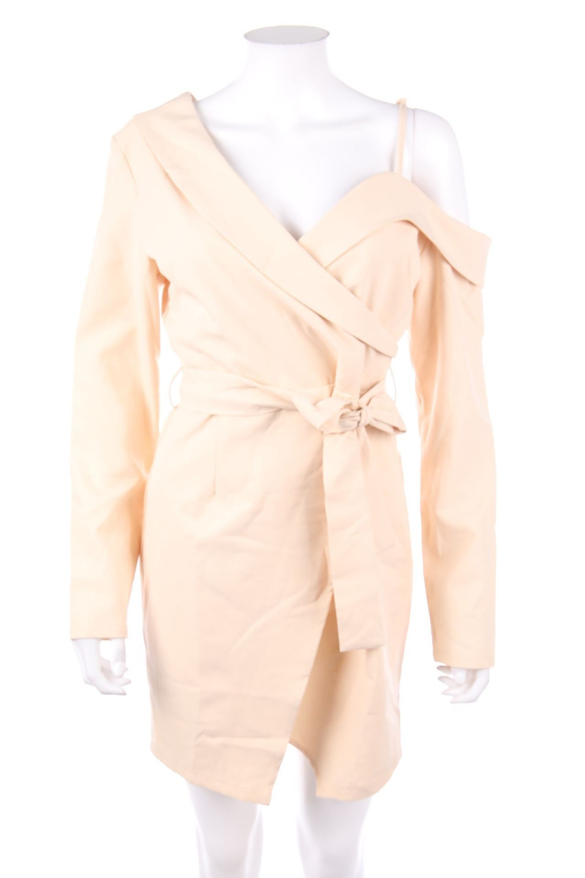 Nasty Gal - One-Shoulder Abendkleid mit Gürtel - D 36