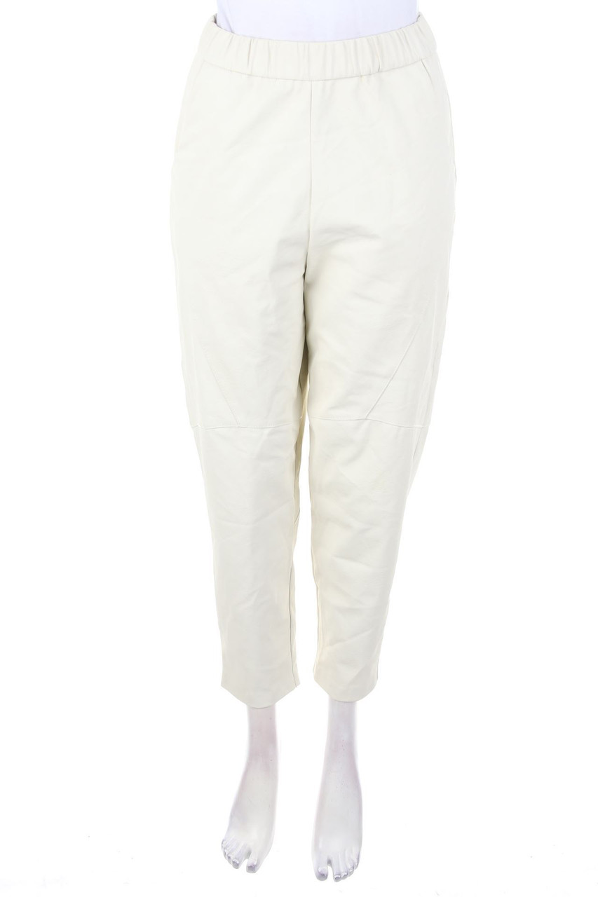 ZARA - Kunstleder-Hose mit Gummizug - XS