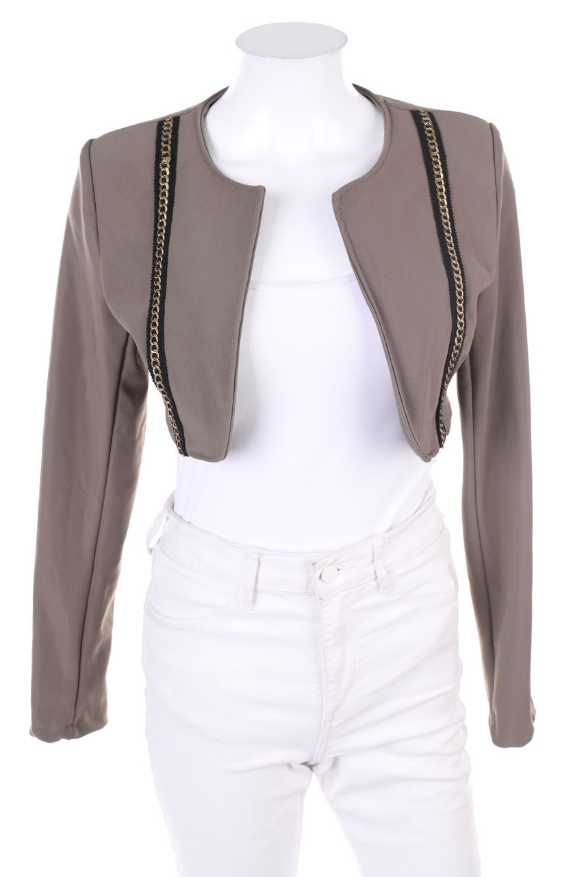 Ohne Label - Bolero mit Galonstreifen - XS