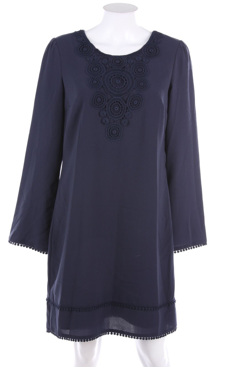 GRAIN DE MALICE - Boho-Tunikakleid mit Häkelspitze - D 36