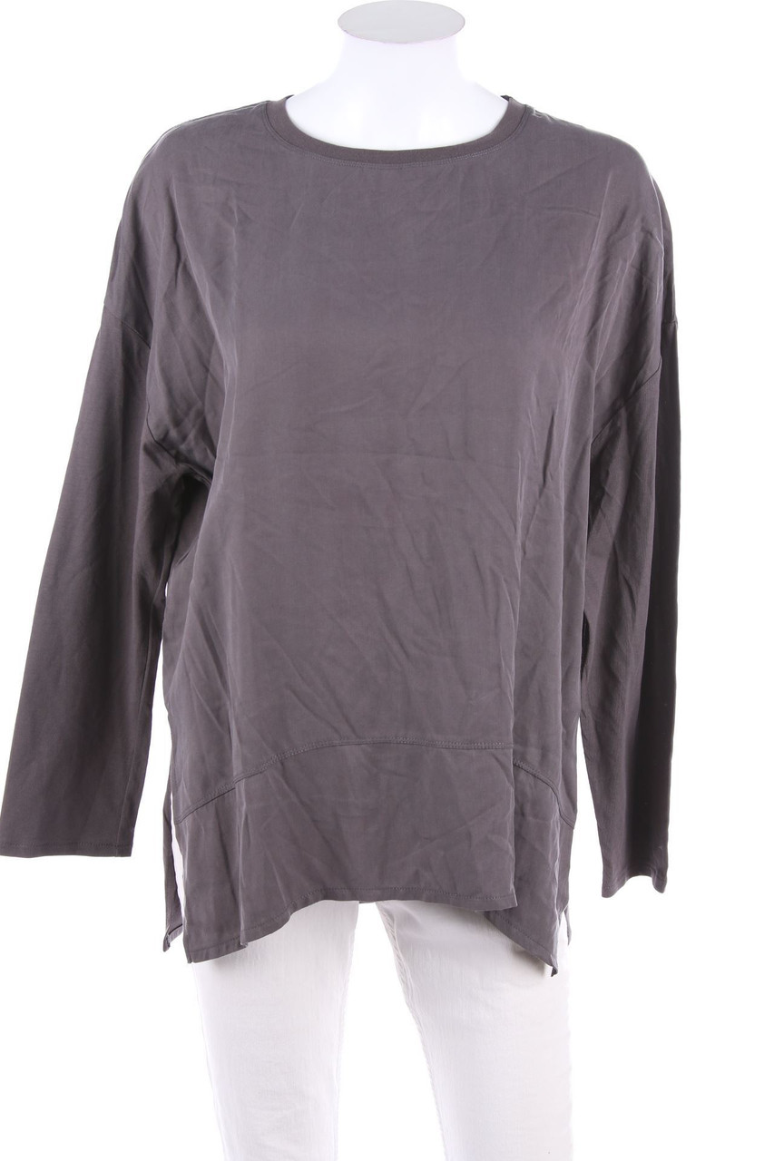 ZARA - Oversize-Longsleeve-Shirt mit Schlitz - S