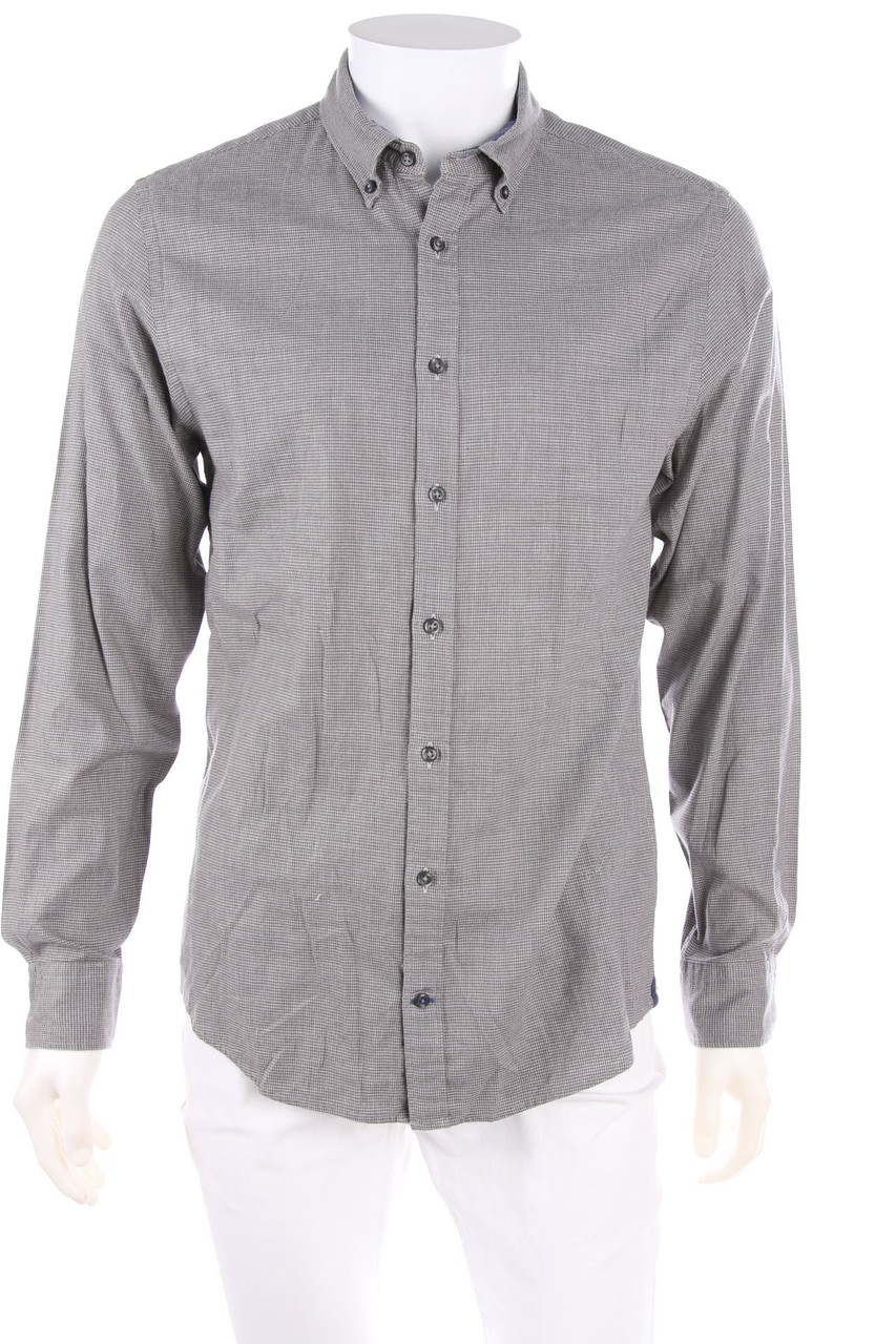 TOMMY HILFIGER - Button-down-Hemd mit Hahnentritt-Muster - M