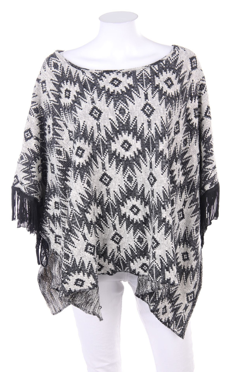 Sublevel - Poncho mit Muster - ONE SIZE