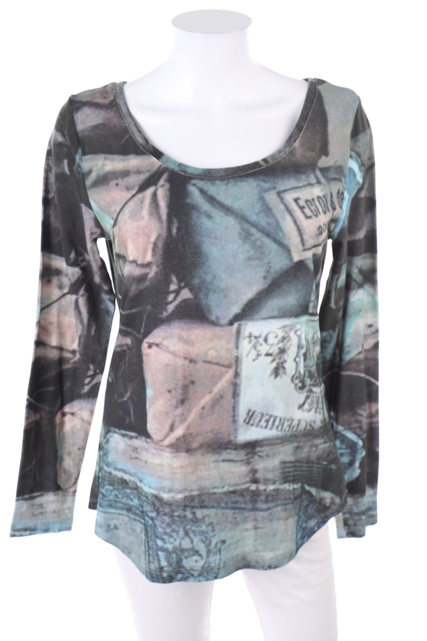 NILE atelier - Longsleeve-Shirt mit Foto-Print - M