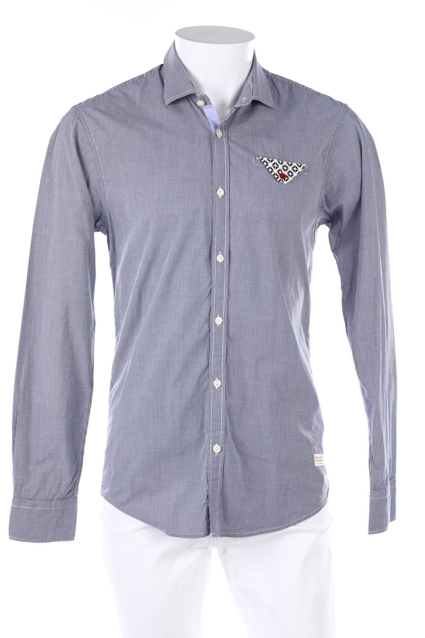 SCOTCH & SODA - kariertes Hemd mit Applikationen - M