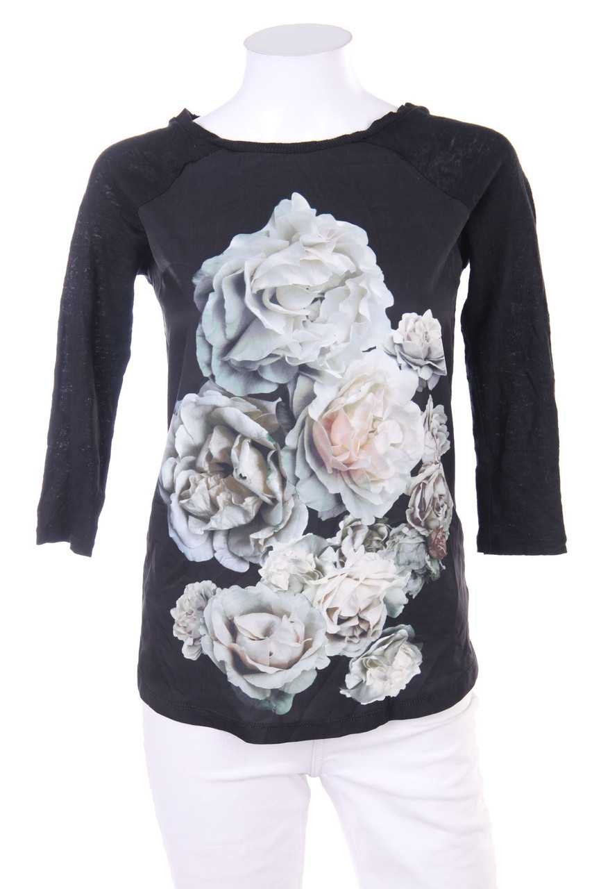 ZARA - Print-Bluse mit 3/4-Ärmel - S