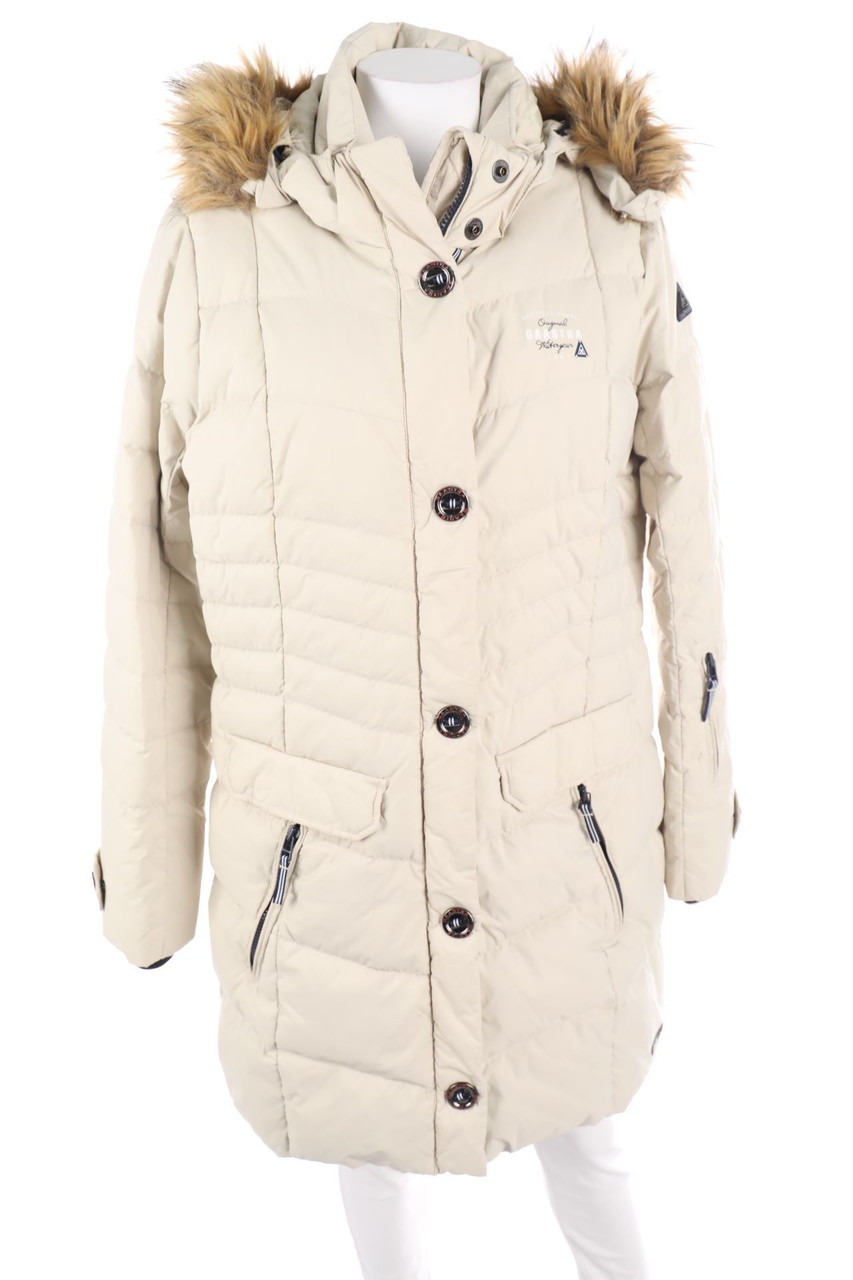 Gaastra Daunen-Mantel mit Fake Fur-Besatz XL