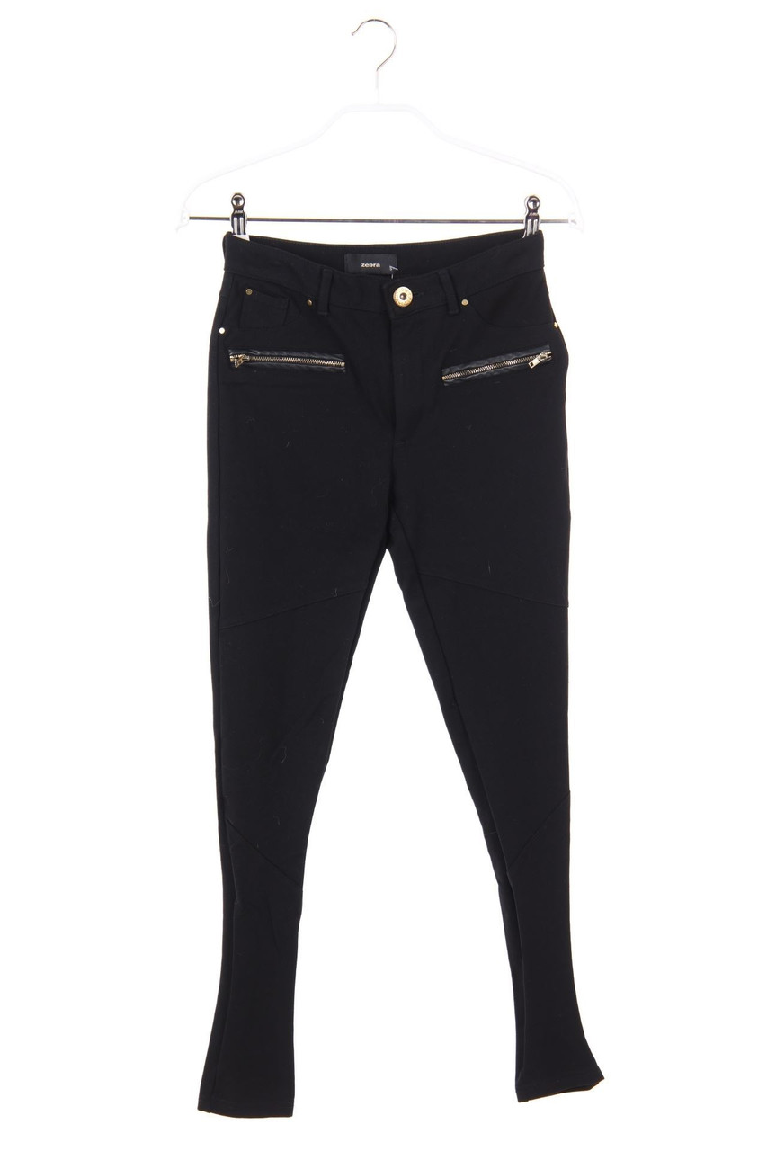 zebra - Treggings mit Kunstleder-Details - S