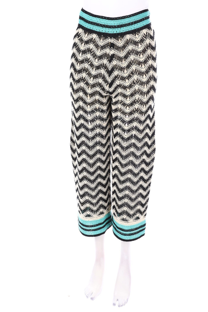 ZARA - Hose mit Zickzack-Muster - XS