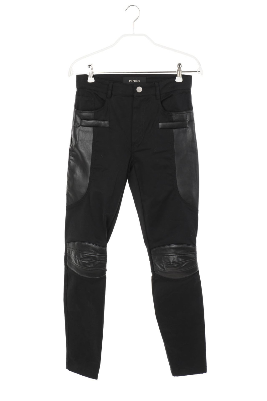 PINKO - Skinny-Jeans mit Kunstleder-Details - D 32