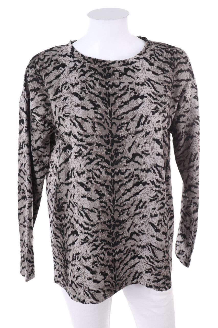 b.young - Longsleeve-Shirt mit Animal-Print - M