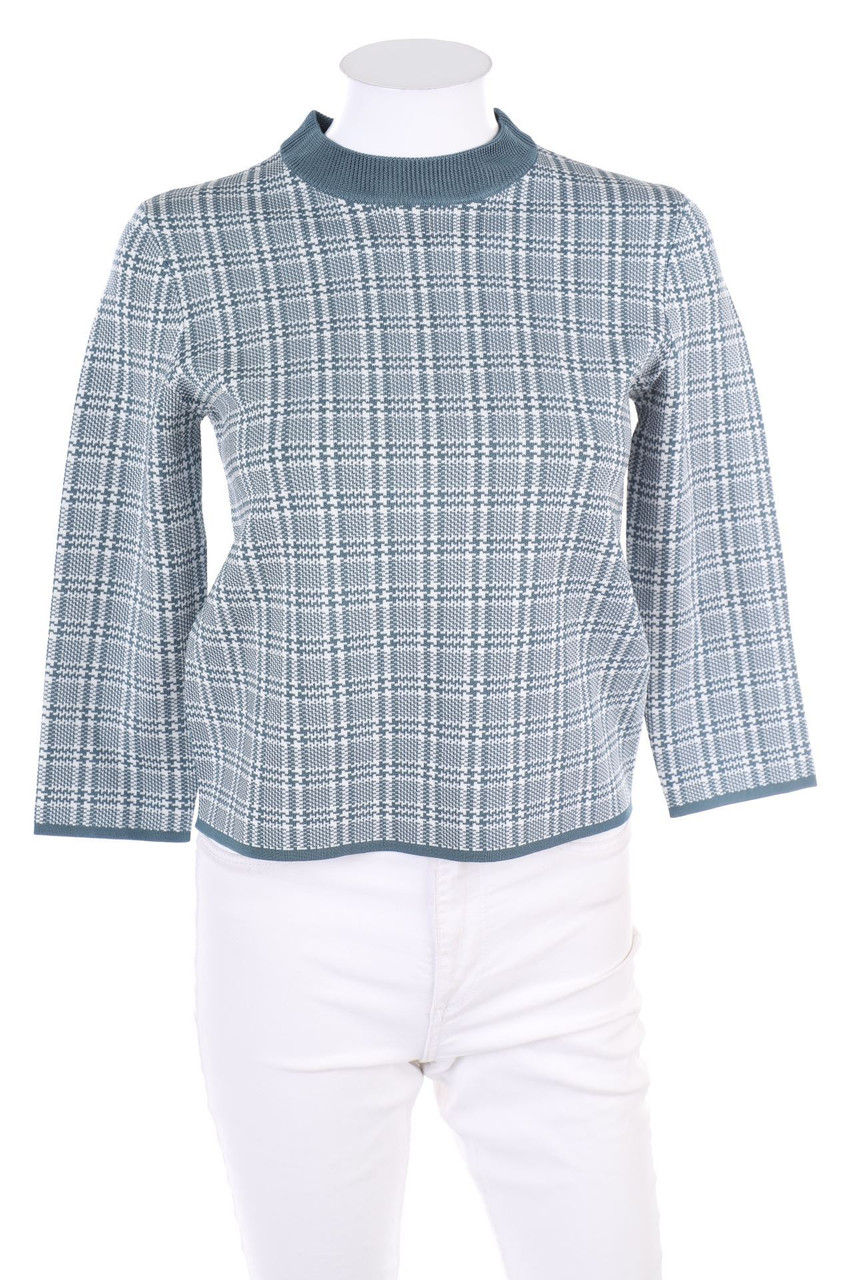 WE FASHION - Strick-Pullover mit Karo-Muster - S