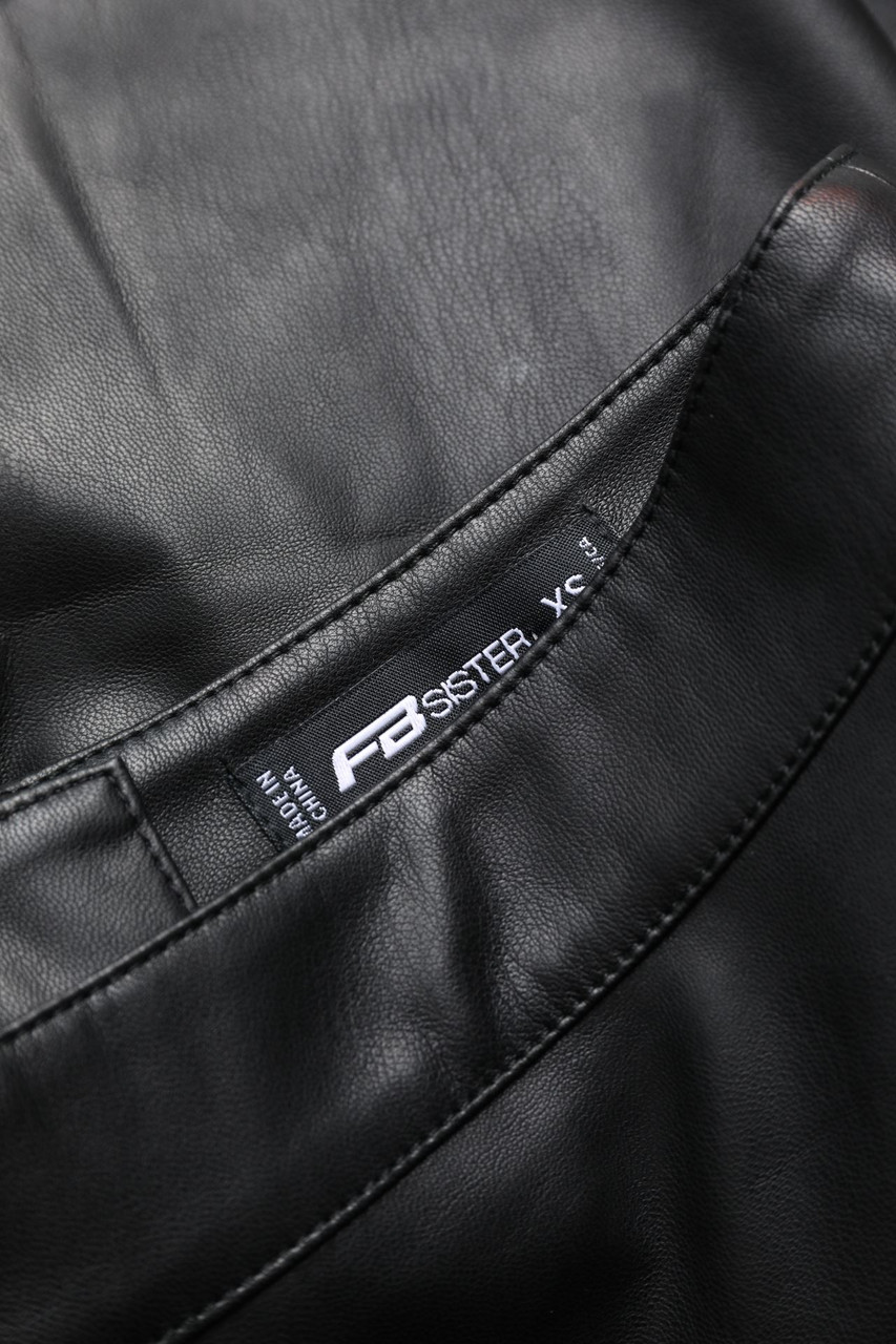 FB SISTER Faux Leather-Mini-Rock XS