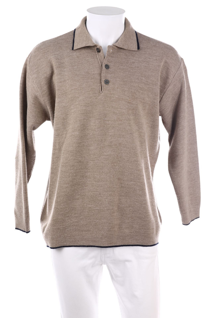 Chiemsee - Longsleeve-Poloshirt aus Woll-Mix - S