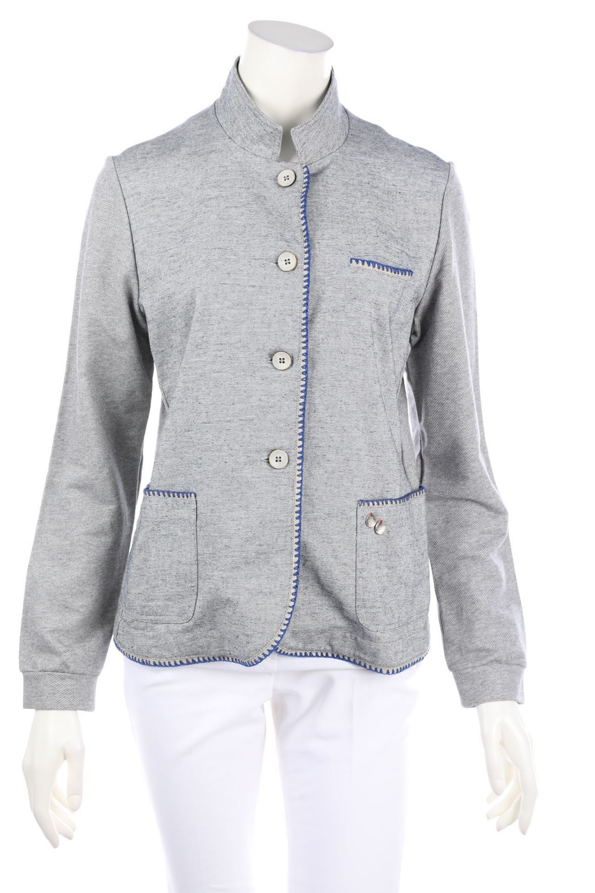 LUIS TRENKER - Blazer mit Leinen im Trachten-Stil - M