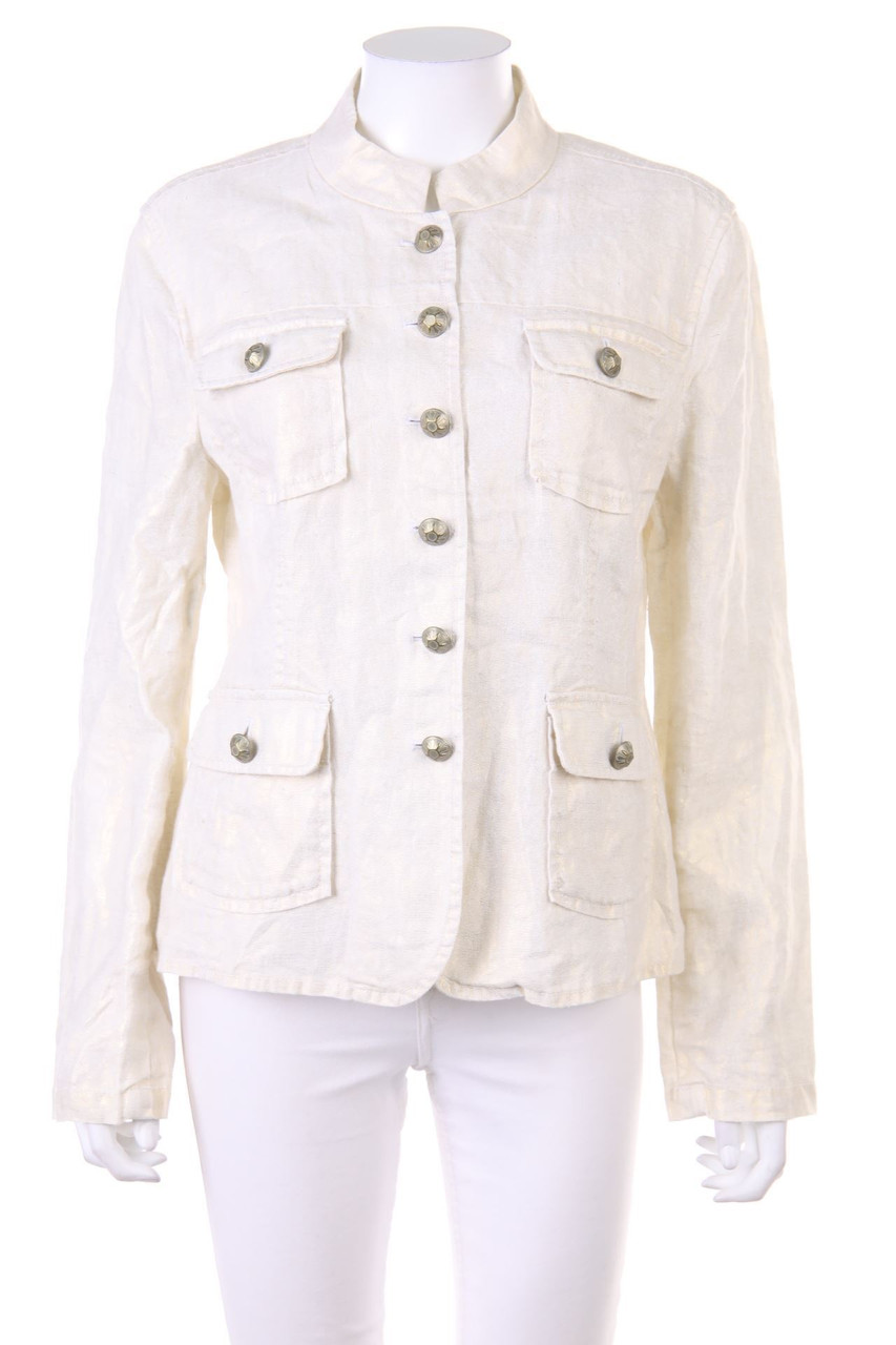 JJB BENSON - Jacke aus Leinen mit Metallic-Effekt - D 40