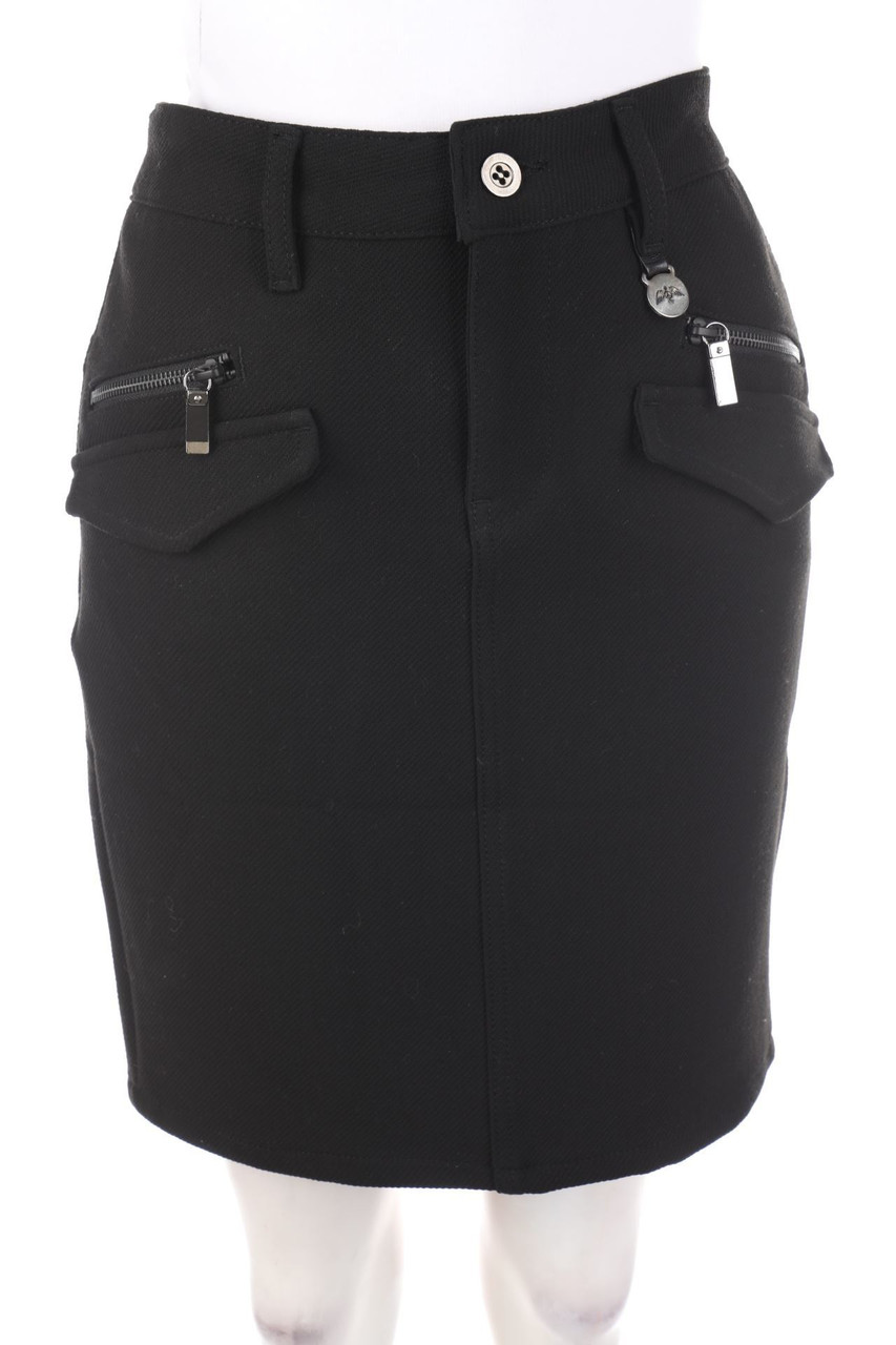 MOS MOSH - Minirock mit Kunstleder-Details - D 38