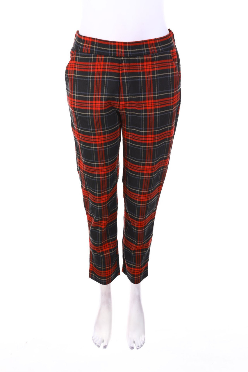 ZARA TRF - Hose mit Karo-Muster - S