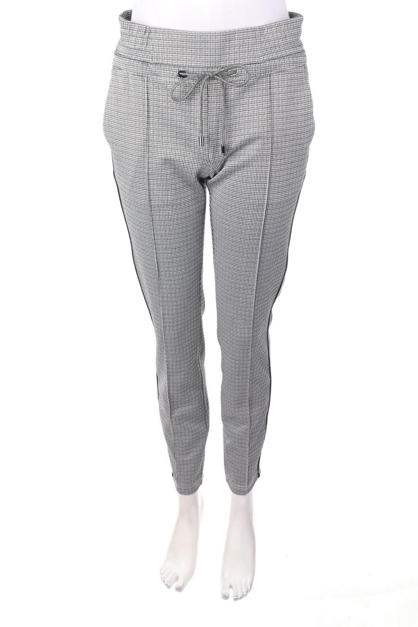 Street One - Jogger-Hose mit Hahnentritt-Muster - D 34