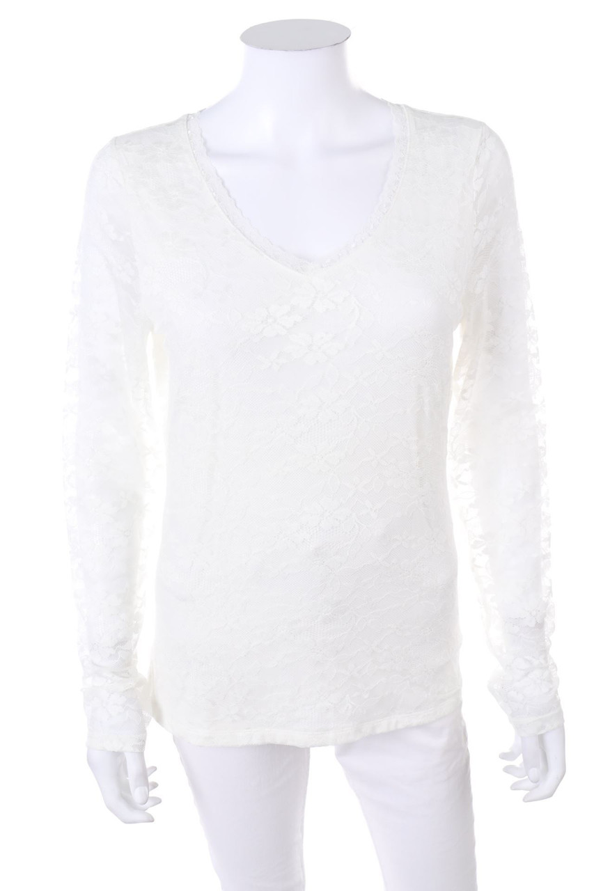 Chicorée - Longsleeve-Shirt aus Spitze - L