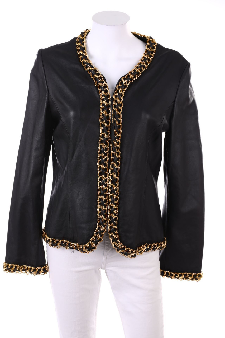 Sagaie Paris - Lederjacke mit Kette - D 38