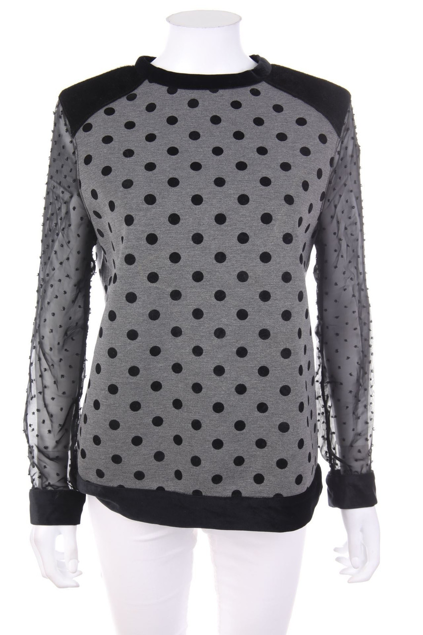 cubic - Longsleeve-Shirt mit Punkten - M