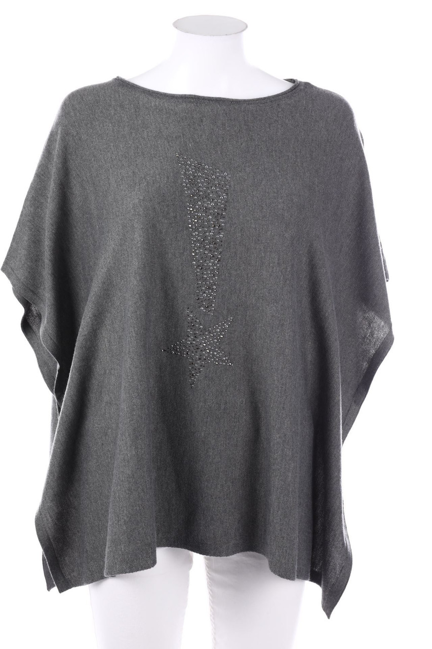 CANDA by C&A - Oversize-Strick-Pullover mit Schmuckstein-Applikation - S