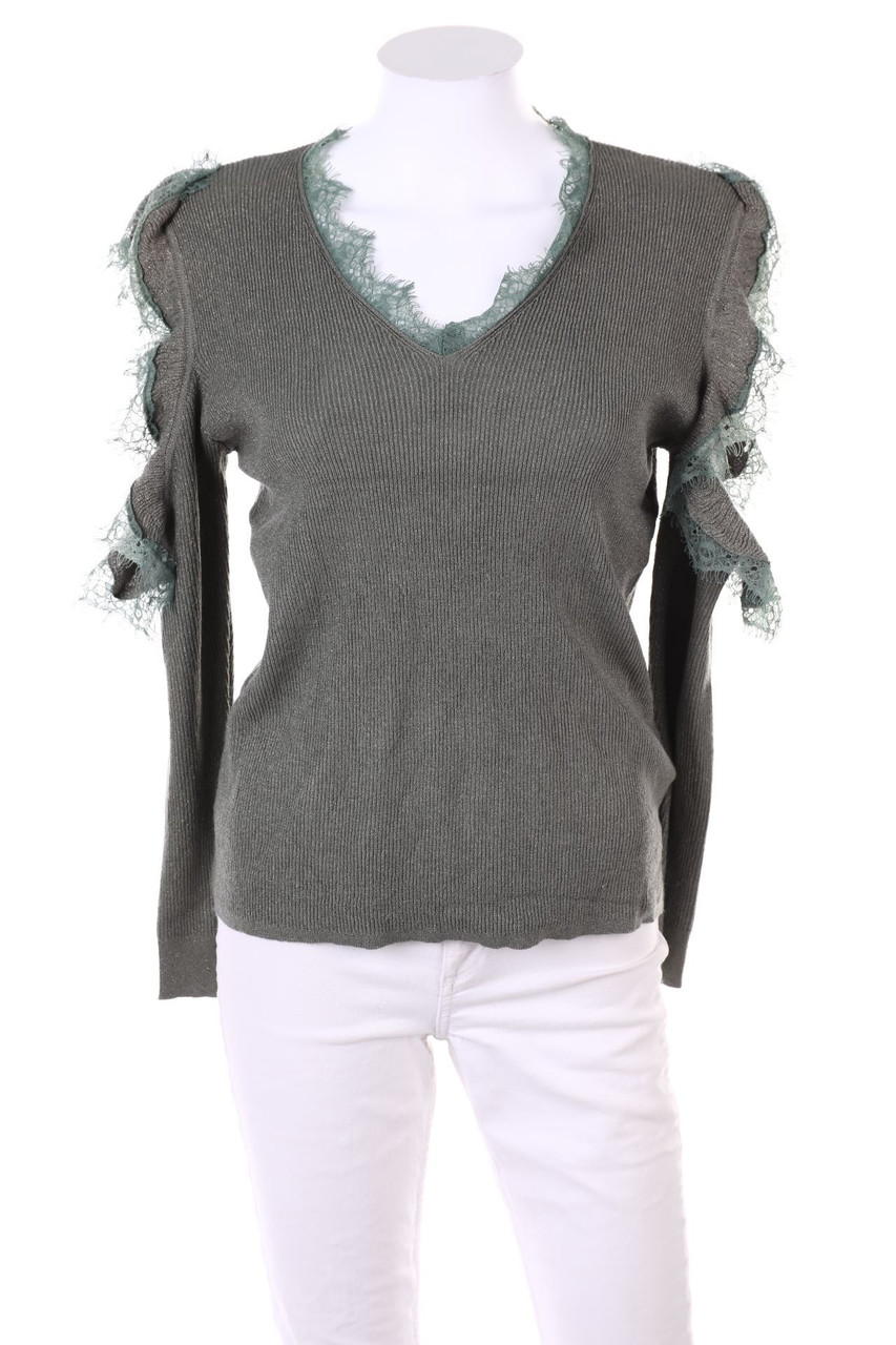 JS MILLENIUM - Cold-Shoulder-Pullover mit Glitzer - S