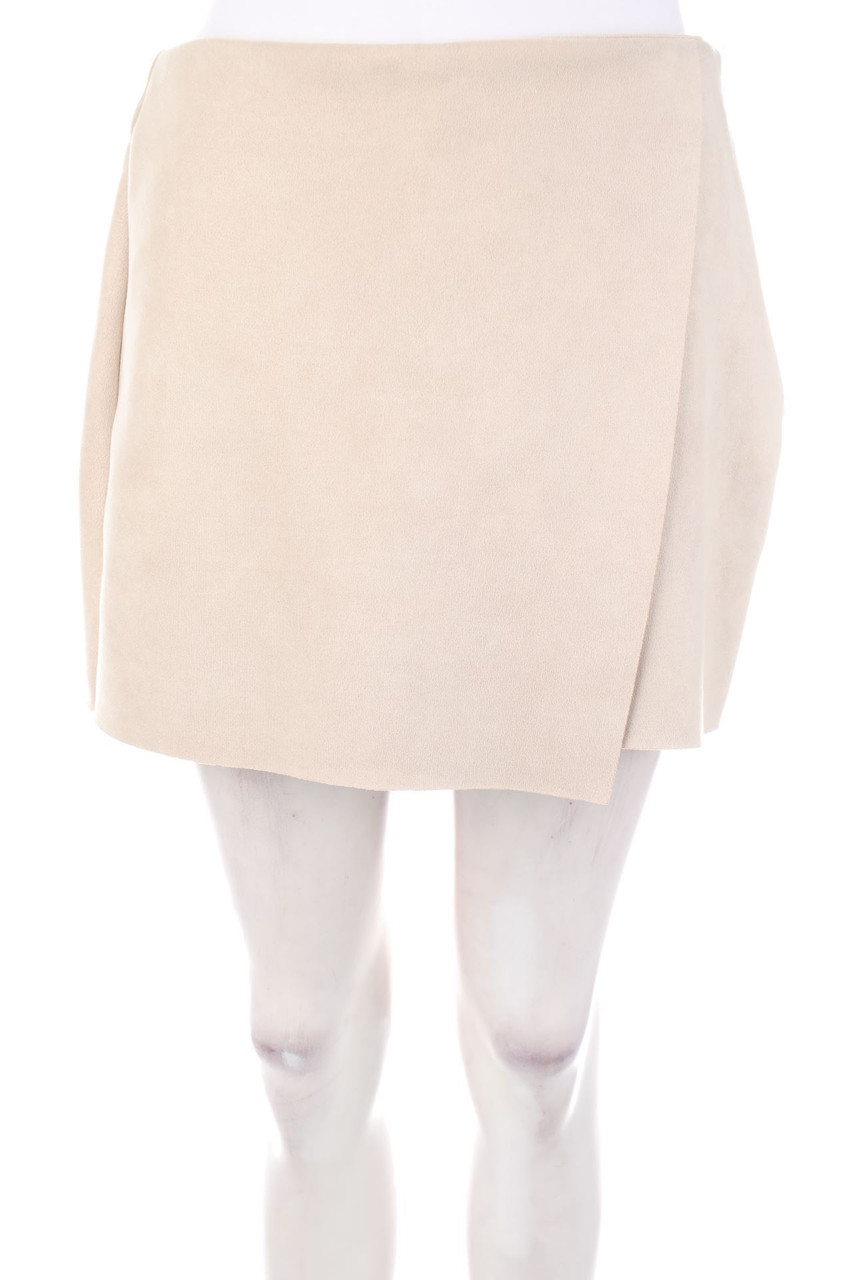 ZARA - Hosenrock aus Kunstleder - L