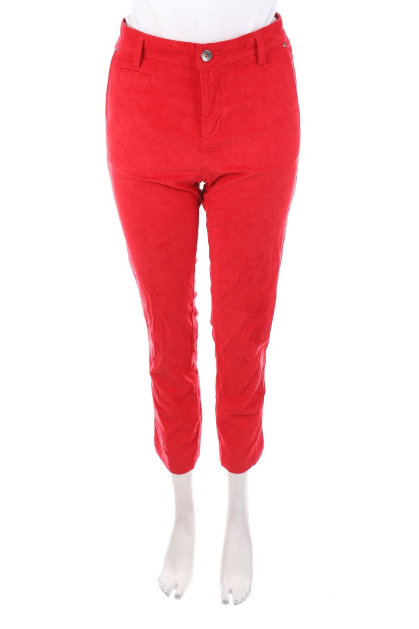 UNITED COLORS OF BENETTON - High Waist-Cord-Hose aus Baumwoll-Mix - D 38