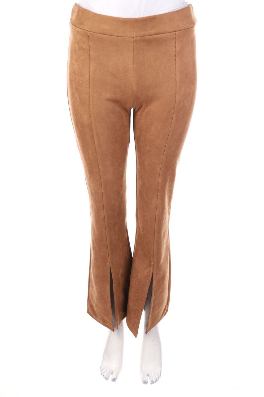 TODAY - Kunstleder-Leggings mit Schlitz - S