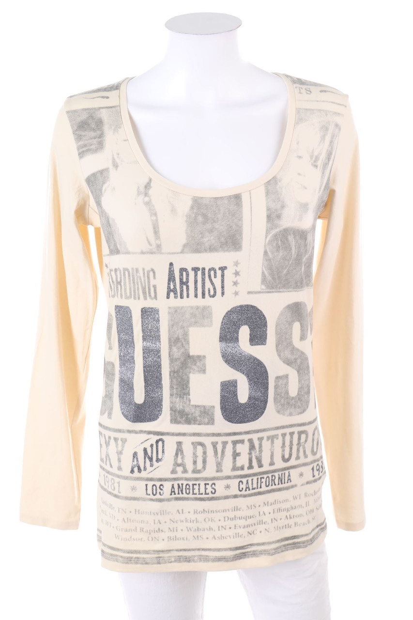 GUESS - Longsleeve-Shirt mit Foto-Print - L