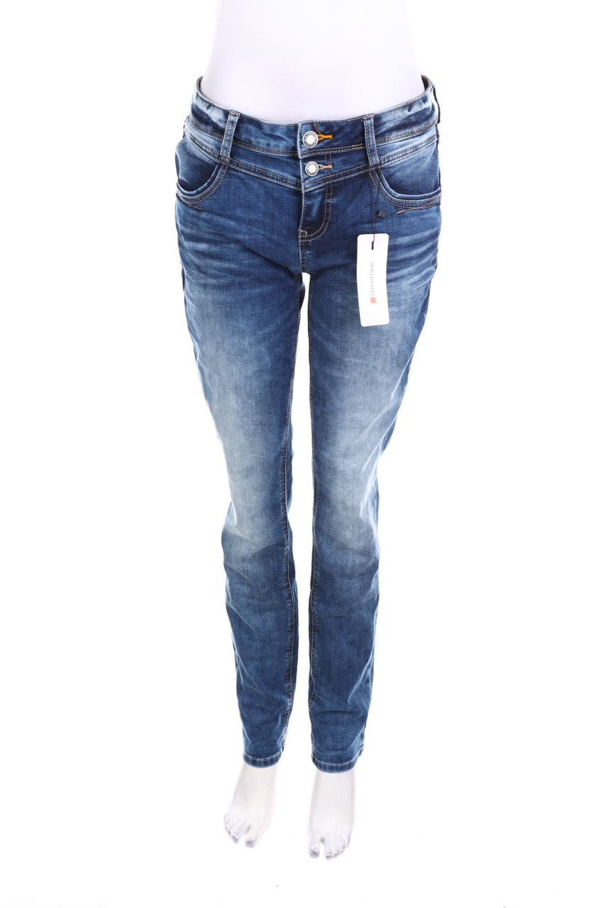 Street One - Used Look Straight Cut Jeans - W27