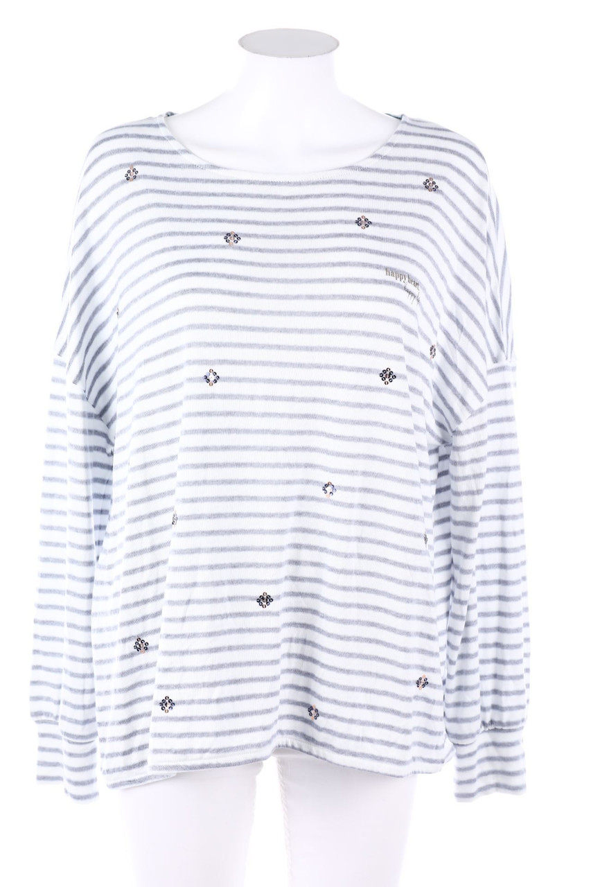 Street One - Streifen-Strick-Pullover - D 44